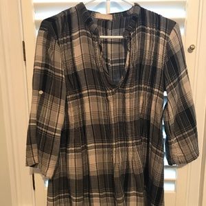 Plaid Tunic/Dress (Free People Brand CP Shades)